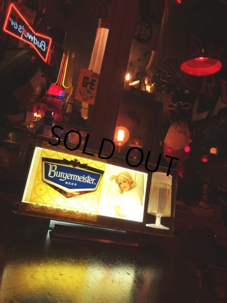 画像28: 60s Vintage Burgermeister Beer Advertising Lighted Store Display Sign (A039) (28)