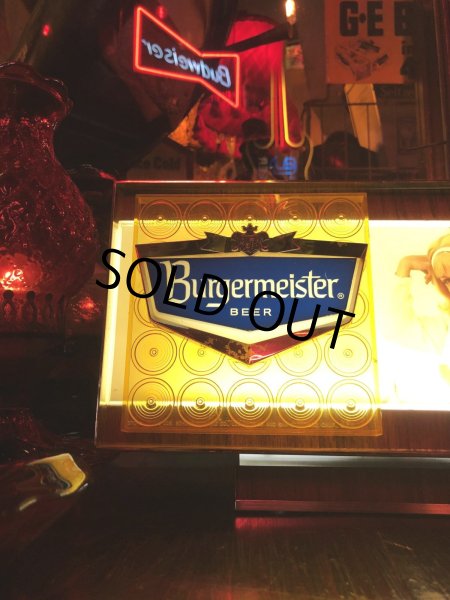 画像21: 60s Vintage Burgermeister Beer Advertising Lighted Store Display Sign (A039) (21)