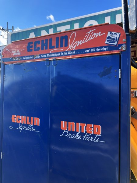 画像2: 【店舗引き取り限定】 Vintage Napa ECHLIN Automotive Mechanic's Parts Freestanding Metal Cabinet (A049) (2)
