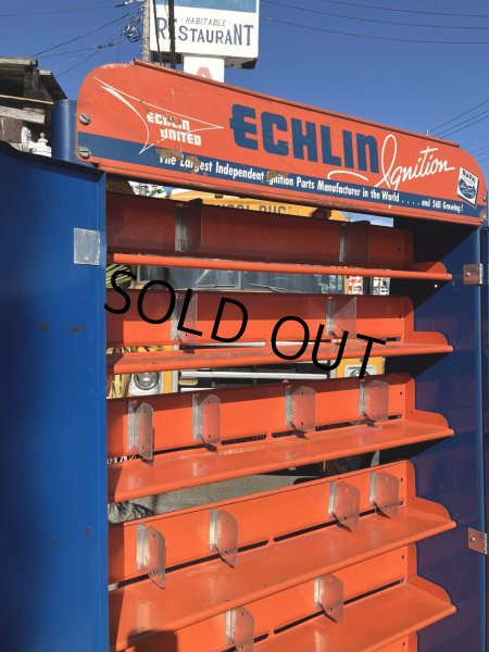 画像8: 【店舗引き取り限定】 Vintage Napa ECHLIN Automotive Mechanic's Parts Freestanding Metal Cabinet (A049) (8)