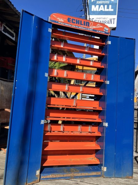 画像10: 【店舗引き取り限定】 Vintage Napa ECHLIN Automotive Mechanic's Parts Freestanding Metal Cabinet (A049) (10)
