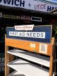 画像12: 【店舗引き取り限定】 Vintage Johnson and Johnson Advertising FIRST AID NEEDS Store Display Shelf Rack HTF!  (A050) (12)