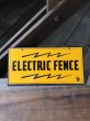 画像1: Vintage Electric Fence Farm Warning Sign (A052) (1)