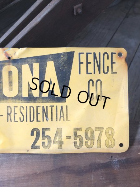 画像5: Vintage Arizona Fence Co Sign (A057) (5)