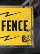 画像4: Vintage Electric Fence Farm Warning Sign (A053) (4)