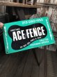 画像6: Vintage Ace Fence Co Sign (A054) (6)