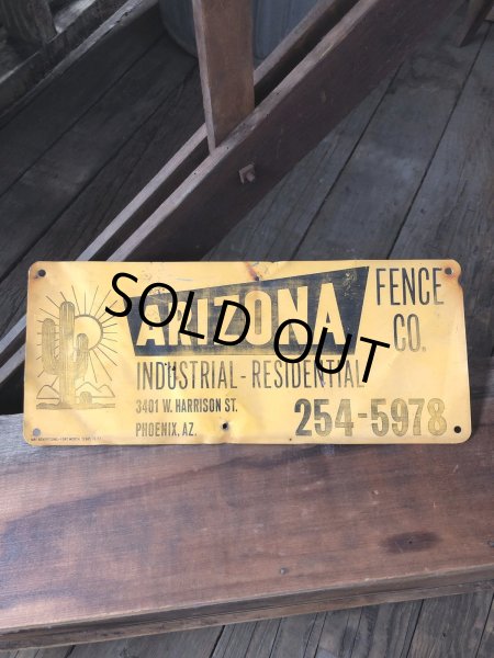 画像2: Vintage Arizona Fence Co Sign (A057) (2)