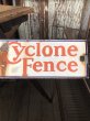 画像4: 50s Vintage USS Cyclone Fence Porcelain Sign (A058) (4)