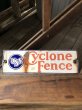 画像1: 50s Vintage USS Cyclone Fence Porcelain Sign (A058) (1)