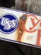 画像3: 50s Vintage USS Cyclone Fence Porcelain Sign (A058) (3)