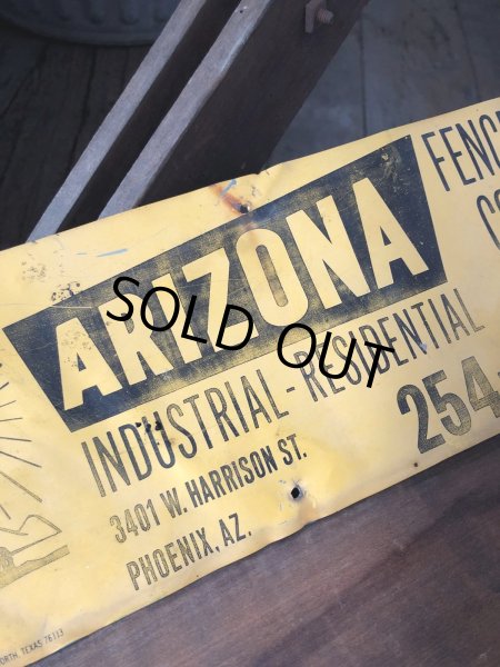 画像4: Vintage Arizona Fence Co Sign (A057) (4)