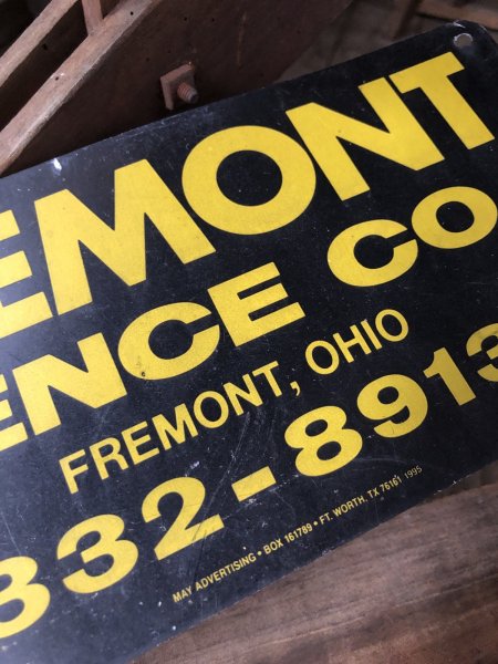 画像5: Vintage Fremont Fence Co Sign (A056) (5)
