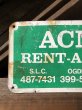 画像2: Vintage Acme Rent-A-Fence Co Sign (A055) (2)