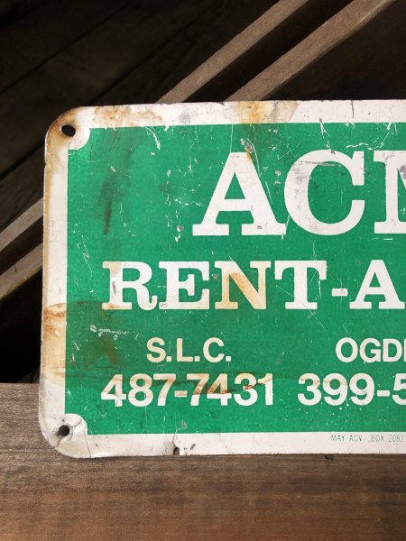 画像2: Vintage Acme Rent-A-Fence Co Sign (A055) (2)