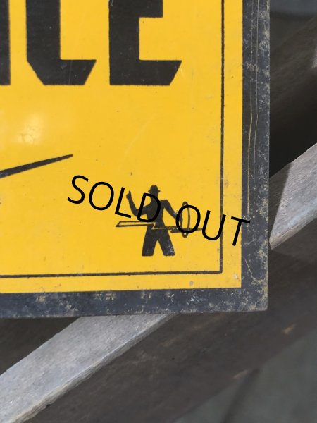 画像4: Vintage Electric Fence Farm Warning Sign (A052) (4)