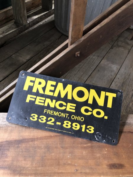 画像3: Vintage Fremont Fence Co Sign (A056) (3)