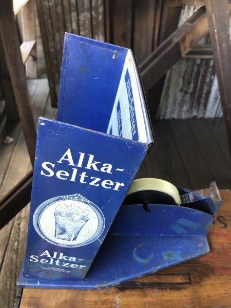 画像5: 50s Vintage Alka Seltzer Counter Display W/Tape Dispenser (A060) (5)