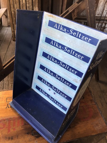 画像4: 50s Vintage Alka Seltzer Counter Display W/Tape Dispenser (A060) (4)