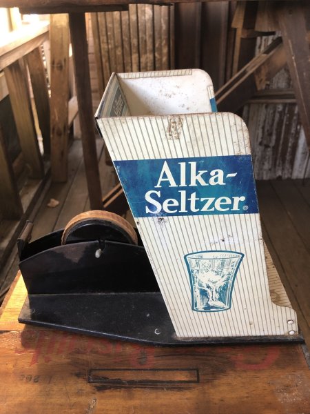 画像1: 70s Vintage Alka Seltzer Counter Display W/Tape Dispenser (A059) (1)