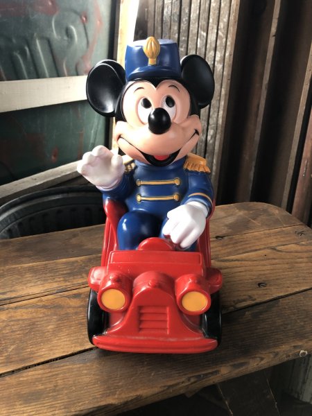 画像1: 70s Vintage Disney Mickey Mouse Parade Coin Bank (A061) (1)