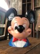 画像1: 70s Vintage Disney Mickey Mouse Face Coin Bank (A063) (1)