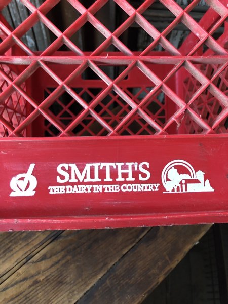 画像10: Vintage USA  DAIRY FOODS Heavy Duty Plastic Milk Crate SMITH'S (A)  (10)