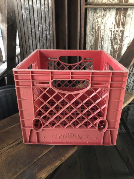 画像1: Vintage USA  DAIRY FOODS Heavy Duty Plastic Milk Crate Oakhurst (V)  (1)