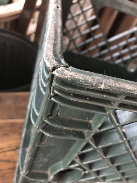 画像10: Vintage USA  DAIRY FOODS Heavy Duty Plastic Milk Crate LOUIS Trauth Dairy Inc. (Q)  (10)