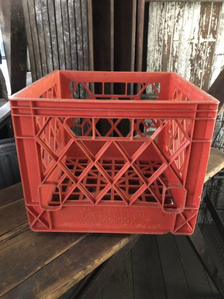 画像1: Vintage USA  DAIRY FOODS Heavy Duty Plastic Milk Crate Hawthorn Mellody (Y)  (1)