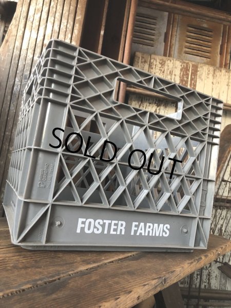 画像3: Vintage USA  DAIRY FOODS Heavy Duty Plastic Milk Crate FOSTER FARMS (P)  (3)