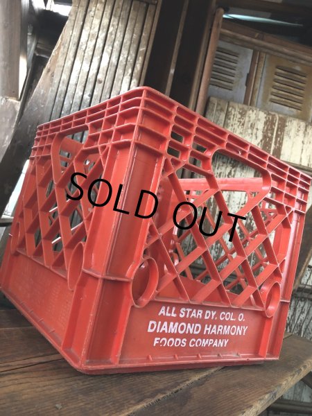 画像3: Vintage USA  DAIRY FOODS Heavy Duty Plastic Milk Crate DIAMOND HARMONY (T)  (3)