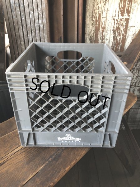 画像1: Vintage USA  DAIRY FOODS Heavy Duty Plastic Milk Crate Foster Farms (M)  (1)
