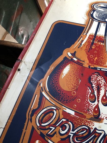 画像14: 40s Vintage Original OPERA Ornage Soda Pop Advertising Sotre Display Sign (A066) (14)