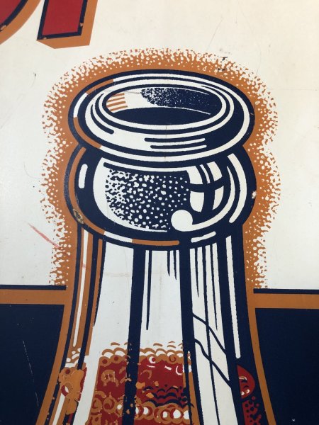 画像5: 40s Vintage Original OPERA Ornage Soda Pop Advertising Sotre Display Sign (A066) (5)