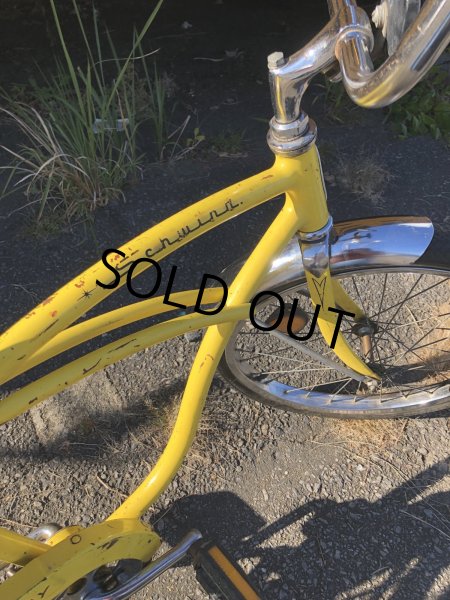 画像9:  【店舗引き取り限定】Vintage Schwinn Bicycle Stingray Junior Yellow 20" (A069) (9)