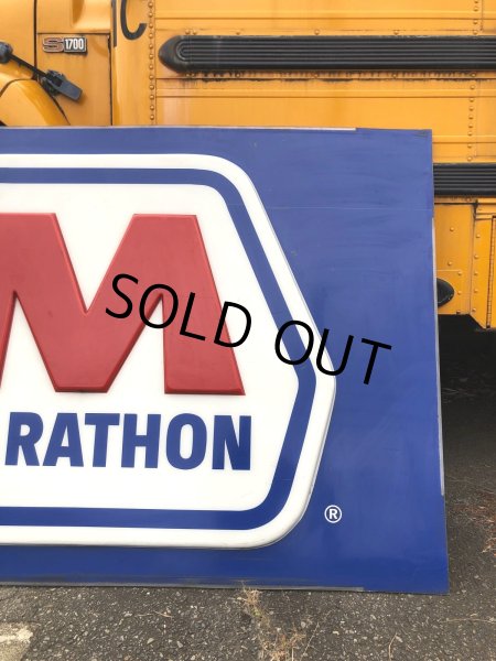 画像7: 【店舗引き取り限定】 Original Huge Vintage Marathon Oil Gas Station Sign (A070) (7)