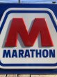 画像16: 【店舗引き取り限定】 Original Huge Vintage Marathon Oil Gas Station Sign (A070) (16)