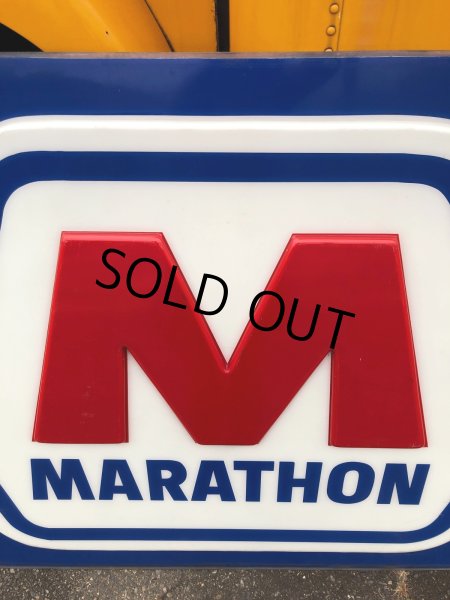 画像5: 【店舗引き取り限定】 Original Huge Vintage Marathon Oil Gas Station Sign (A070) (5)