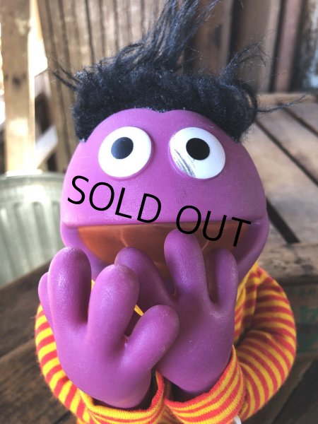 画像10: 70s Vintage Sesame Street Roosevelt Franklin Hand Puppet (A072)  (10)