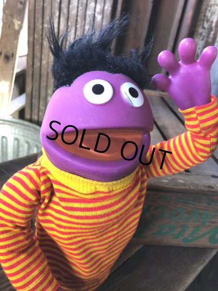 画像8: 70s Vintage Sesame Street Roosevelt Franklin Hand Puppet (A072)  (8)