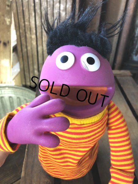 画像2: 70s Vintage Sesame Street Roosevelt Franklin Hand Puppet (A072)  (2)