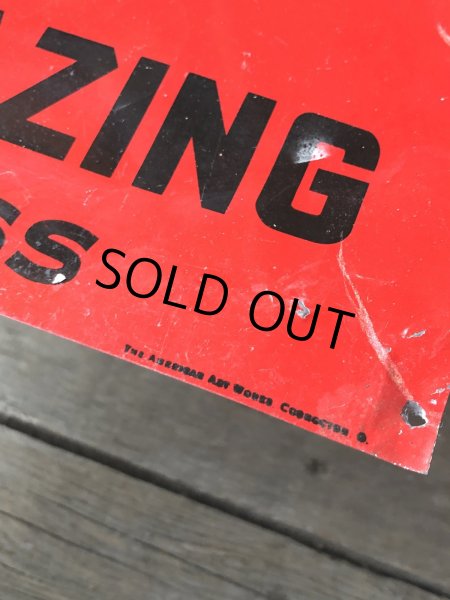 画像5: Vintage NOTICE  The Area Behind This Signls  CLOSED  TO SHEEP GRAZING  Do Not Trespass Sign (A061) (5)