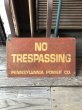 画像1: Vintage NO TRESPASSING Sign (A059) (1)