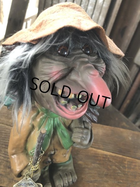 画像11: 60s Vintage Heico Troll Carrying Firewood Nodder Bobble Head (A080) (11)