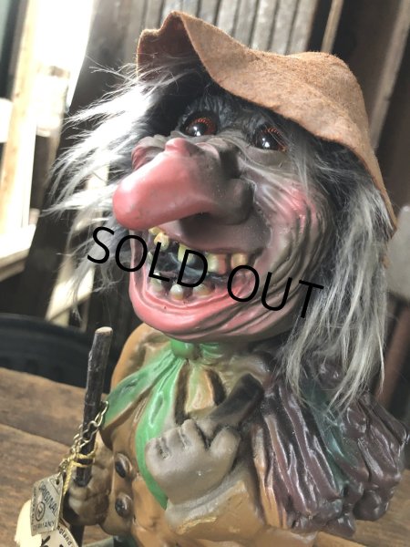 画像9: 60s Vintage Heico Troll Carrying Firewood Nodder Bobble Head (A080) (9)