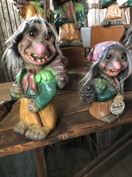 画像12: 60s Vintage Heico Troll Carrying Firewood Nodder Bobble Head Small Size (A078) (12)