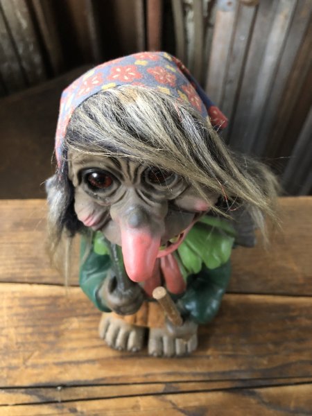 画像6: 60s Vintage Heico Troll Carrying Firewood Nodder Bobble Head (A076) (6)