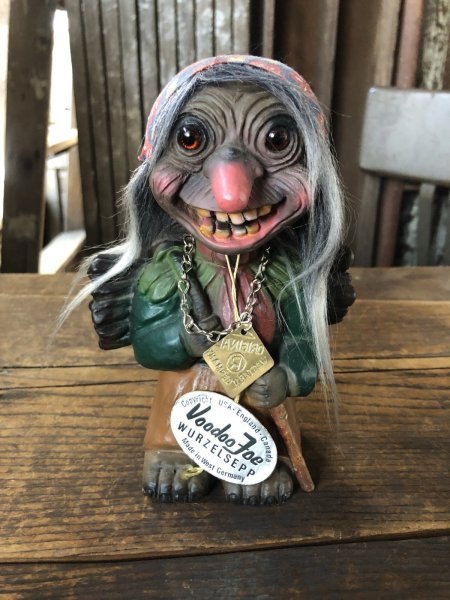 画像1: 60s Vintage Heico Troll Carrying Firewood Nodder Bobble Head Small Size (A078) (1)