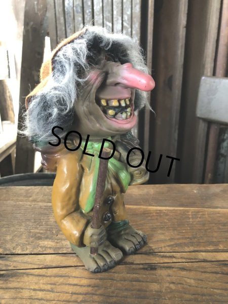 画像2: 60s Vintage Heico Troll Carrying Firewood Nodder Bobble Head (A079) (2)