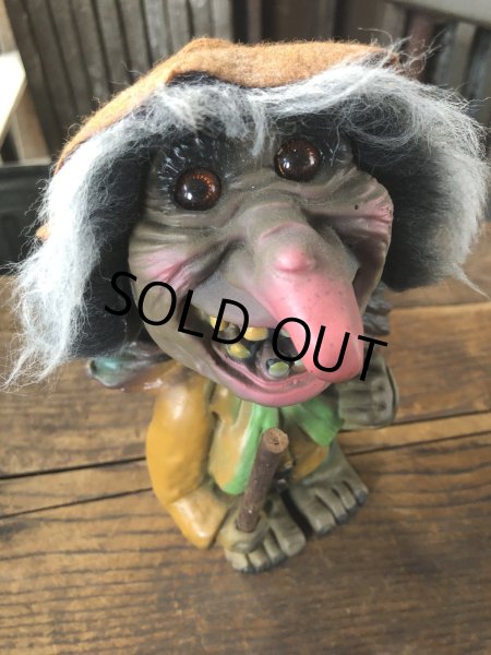 画像6: 60s Vintage Heico Troll Carrying Firewood Nodder Bobble Head (A079) (6)